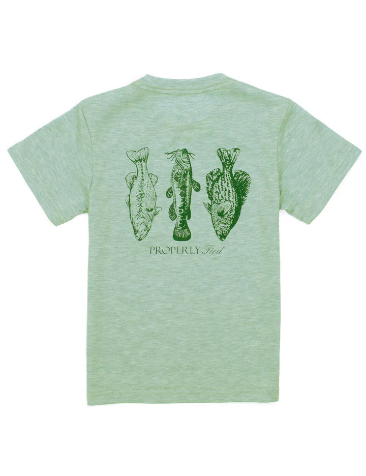 Properly Tied Fisherman Paradise Sage SS Tee