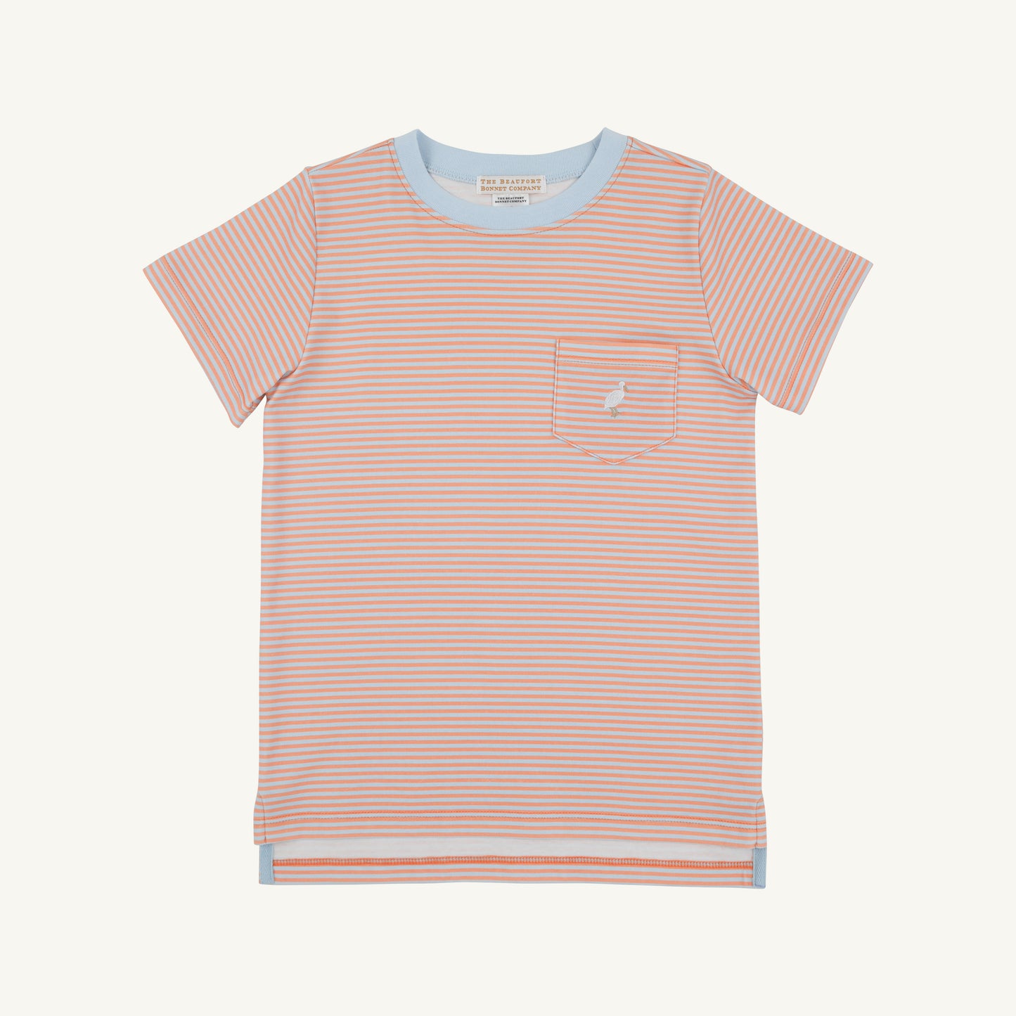 TBBC Seashore Sherbet and Buckhead Blue Stripe Carter Crewneck