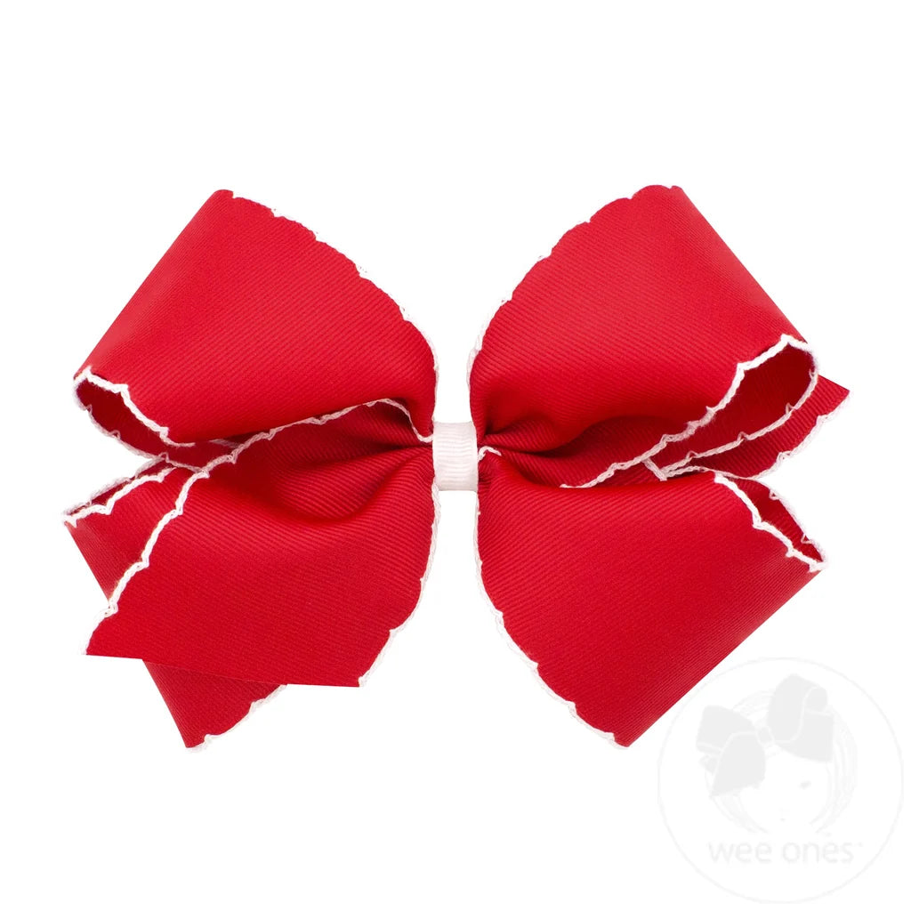 Wee Ones Red/White Moonstitch
