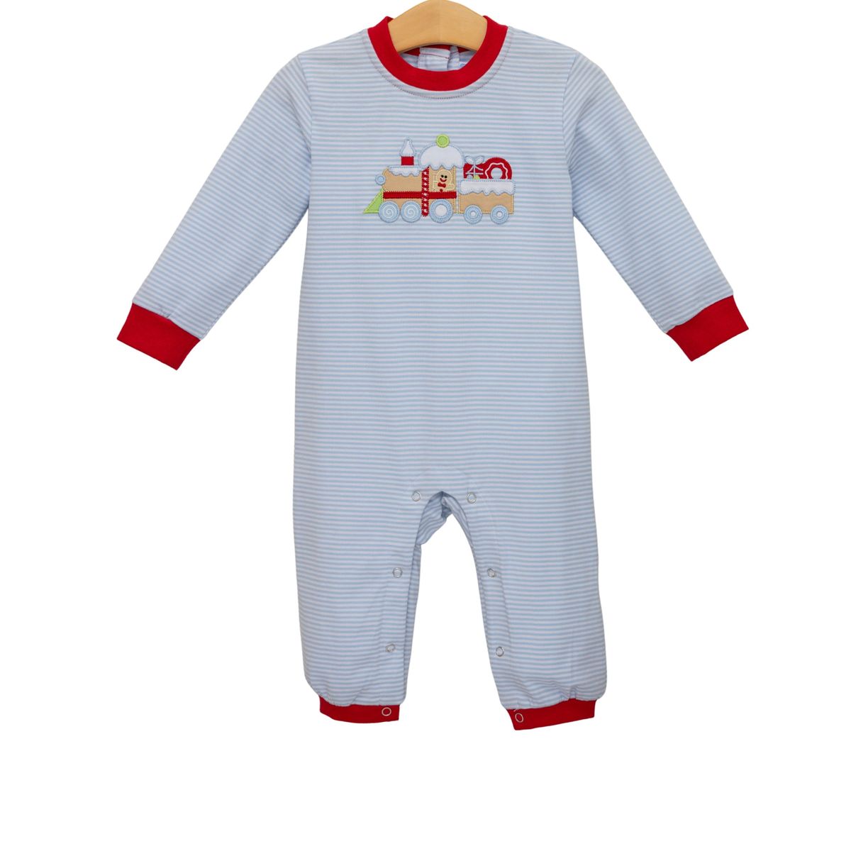 Trotter Street Gingerbread Train Romper