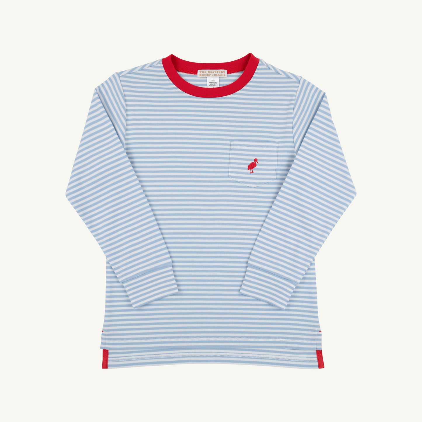 TBBC Long Sleeve Blue Stripe/Red