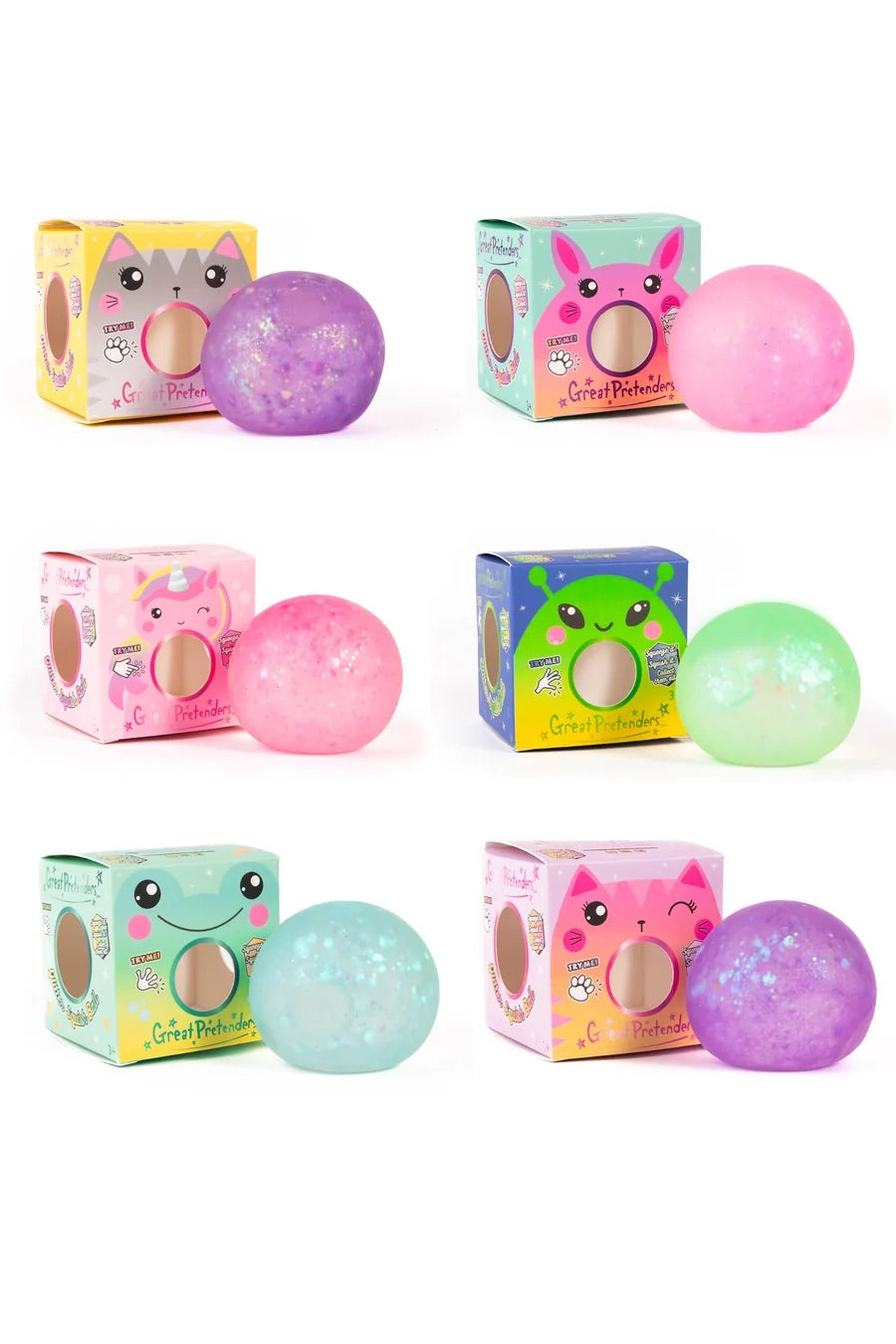 Great Pretenders Glitter Squishy Balls