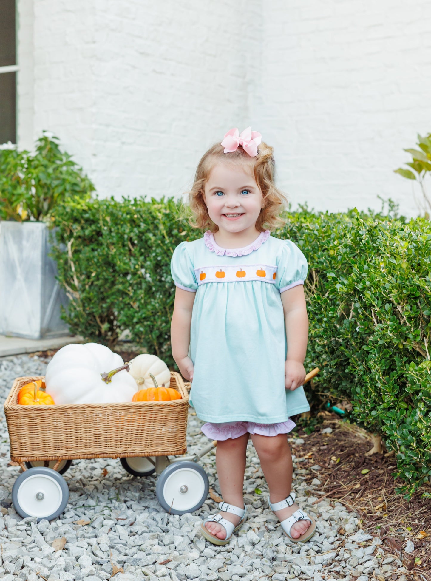 Trotter Street Pumpkin Rowe Bloomer Set