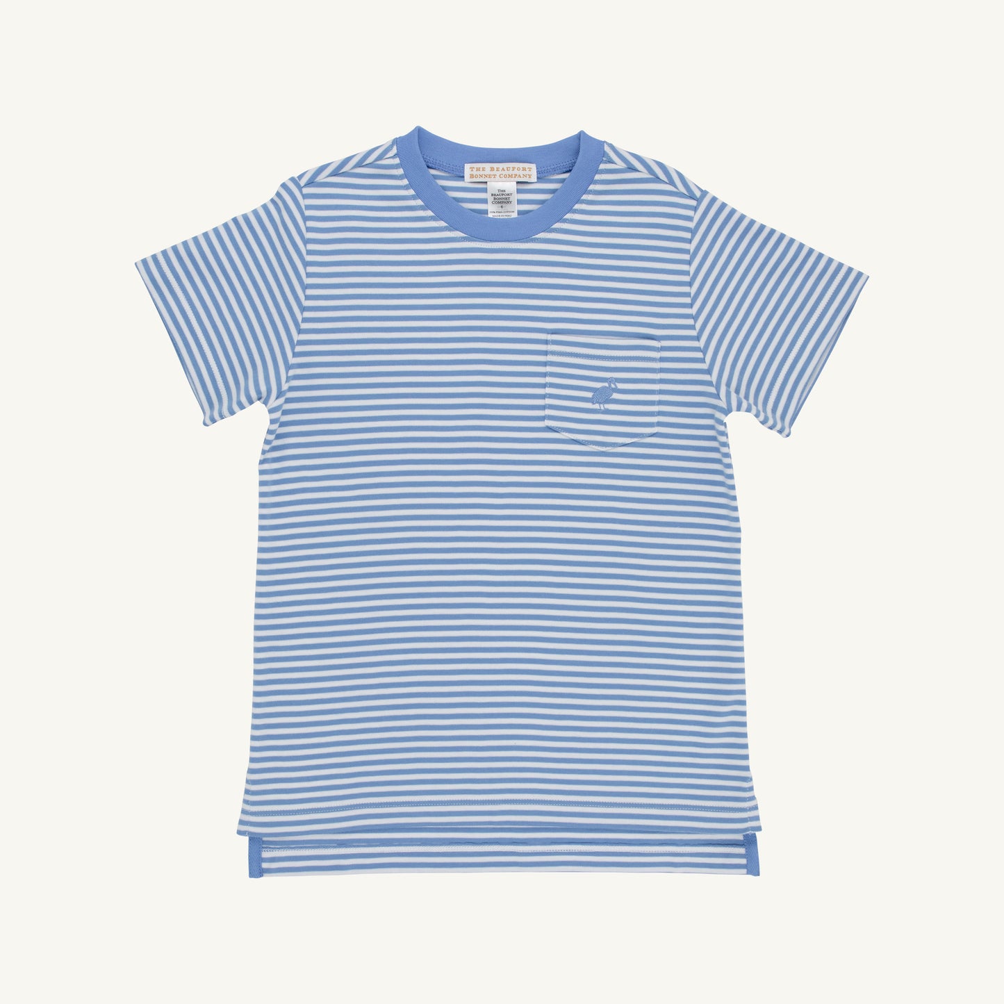 TBBC Sunrise Blvd Blue Stripe Carter Crewneck