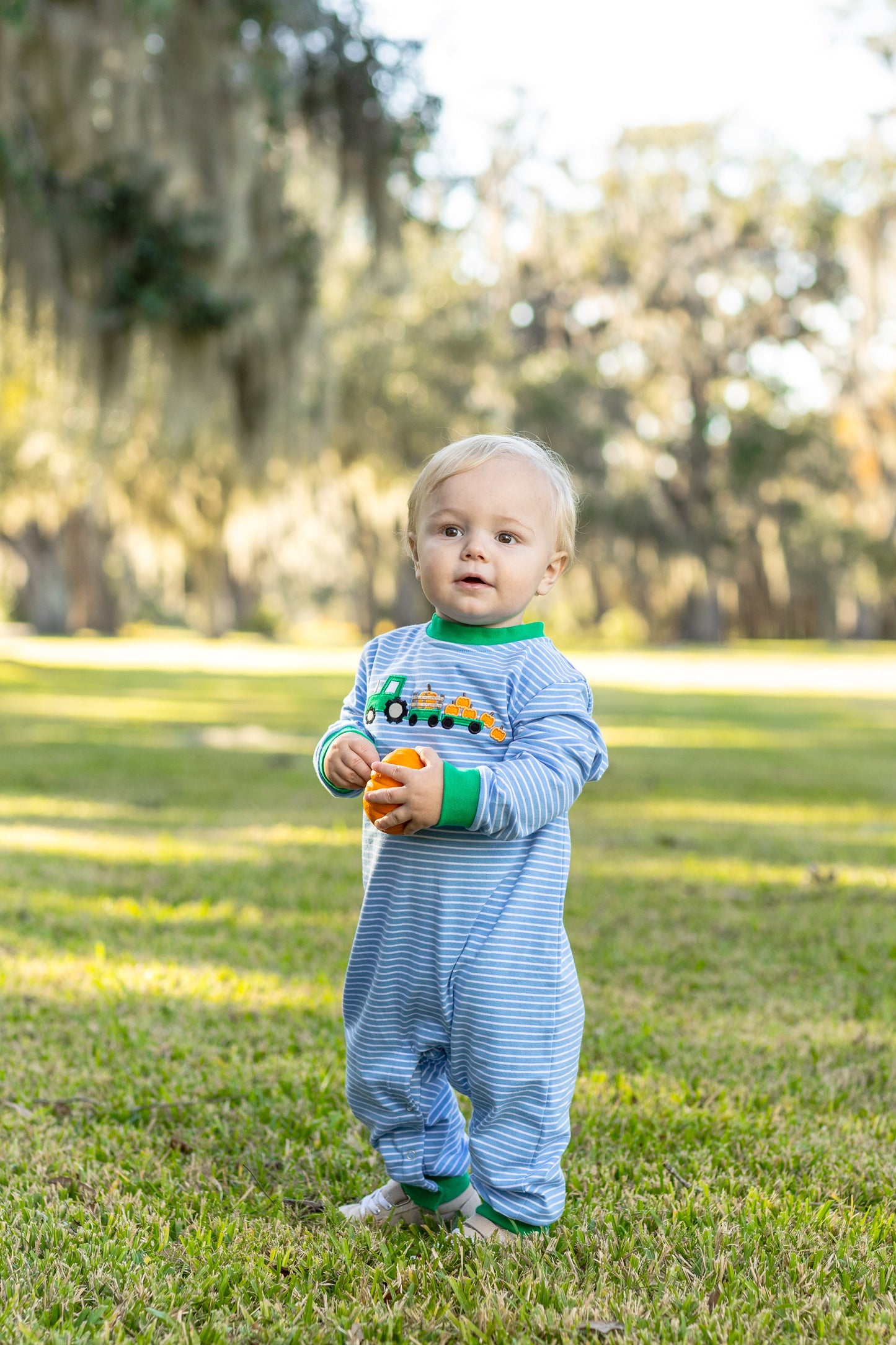 Trotter Street Tractor Trail Romper