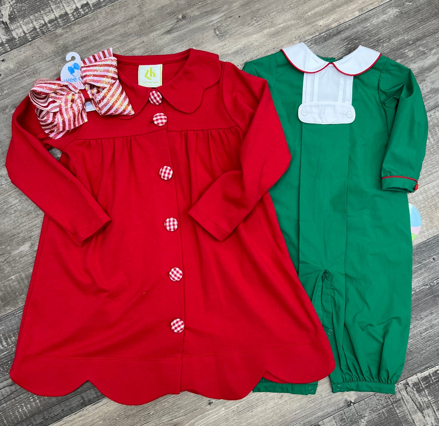 Zuccini Kids Lambert Romper Kelly Green