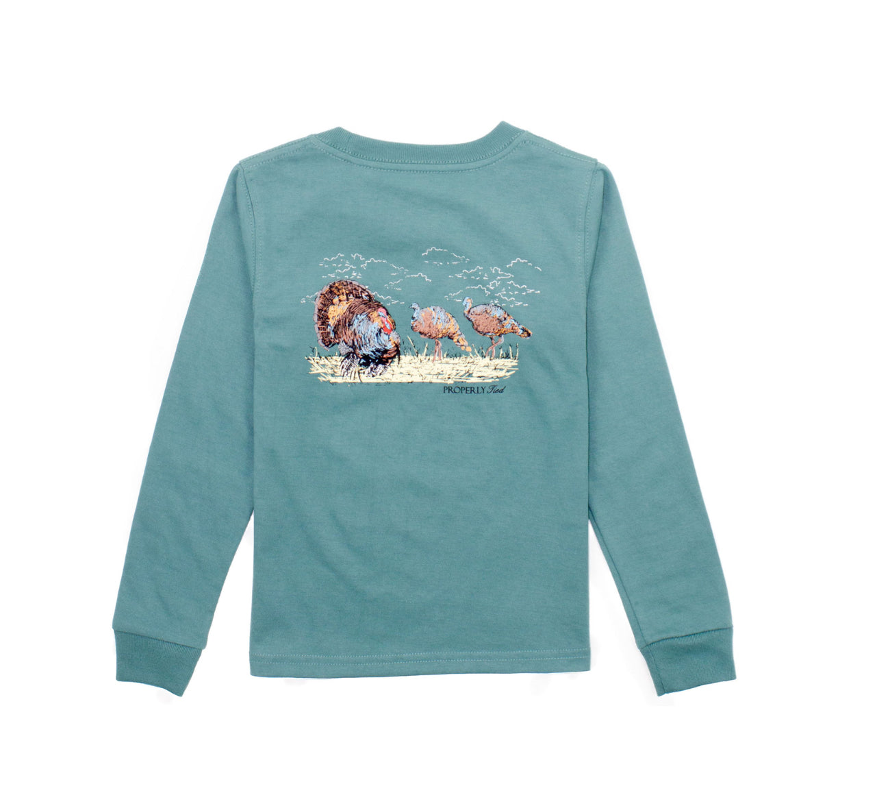 Properly tied boys turkey hunt LS