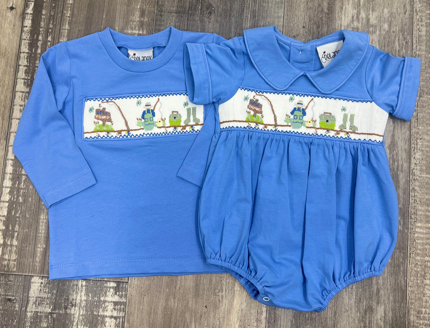 Delaney Smocked Long Sleeve Fishing Shirt