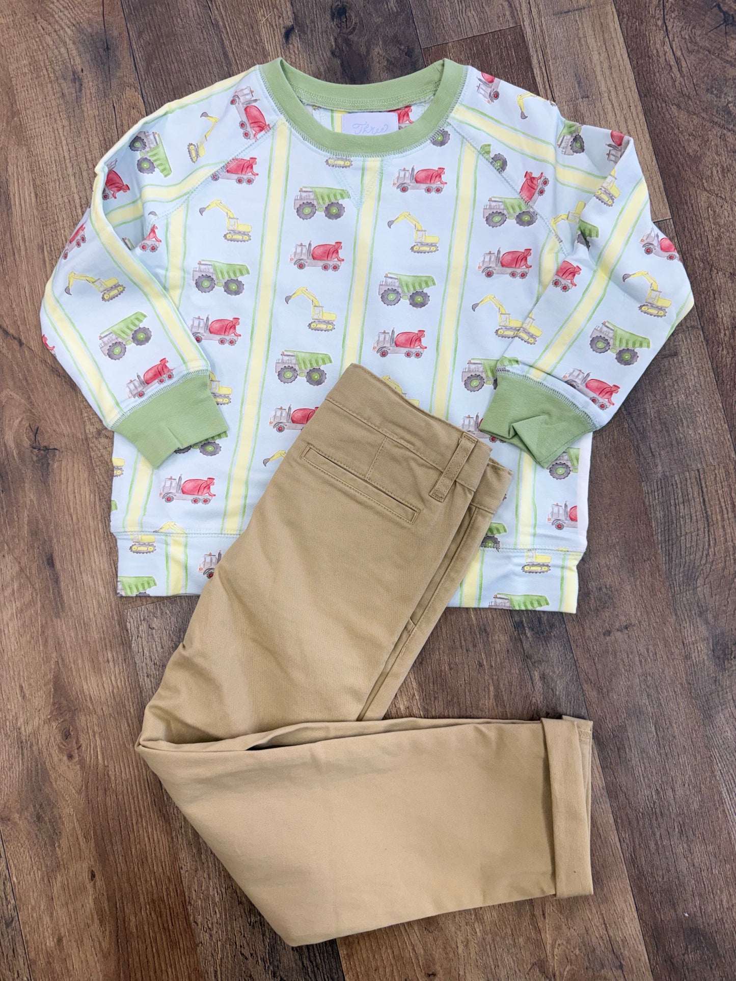 Three Little Ducks Under Construction Crewneck
