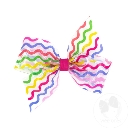 Wee Ones Multi Color Squiggle Swim Bow