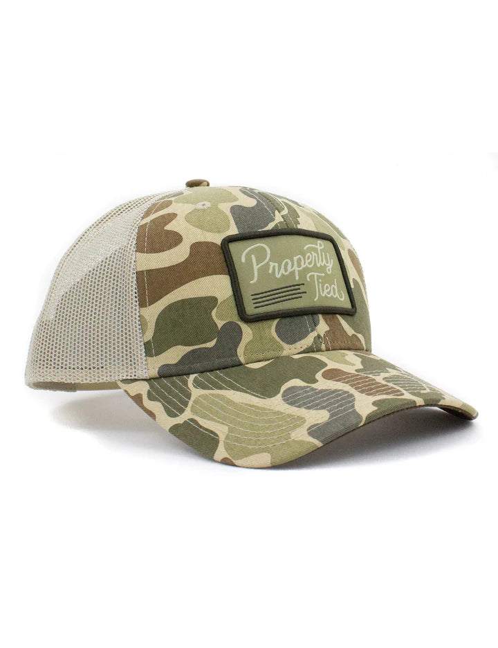 Properly Tied Trucker Hat Vintage Camo