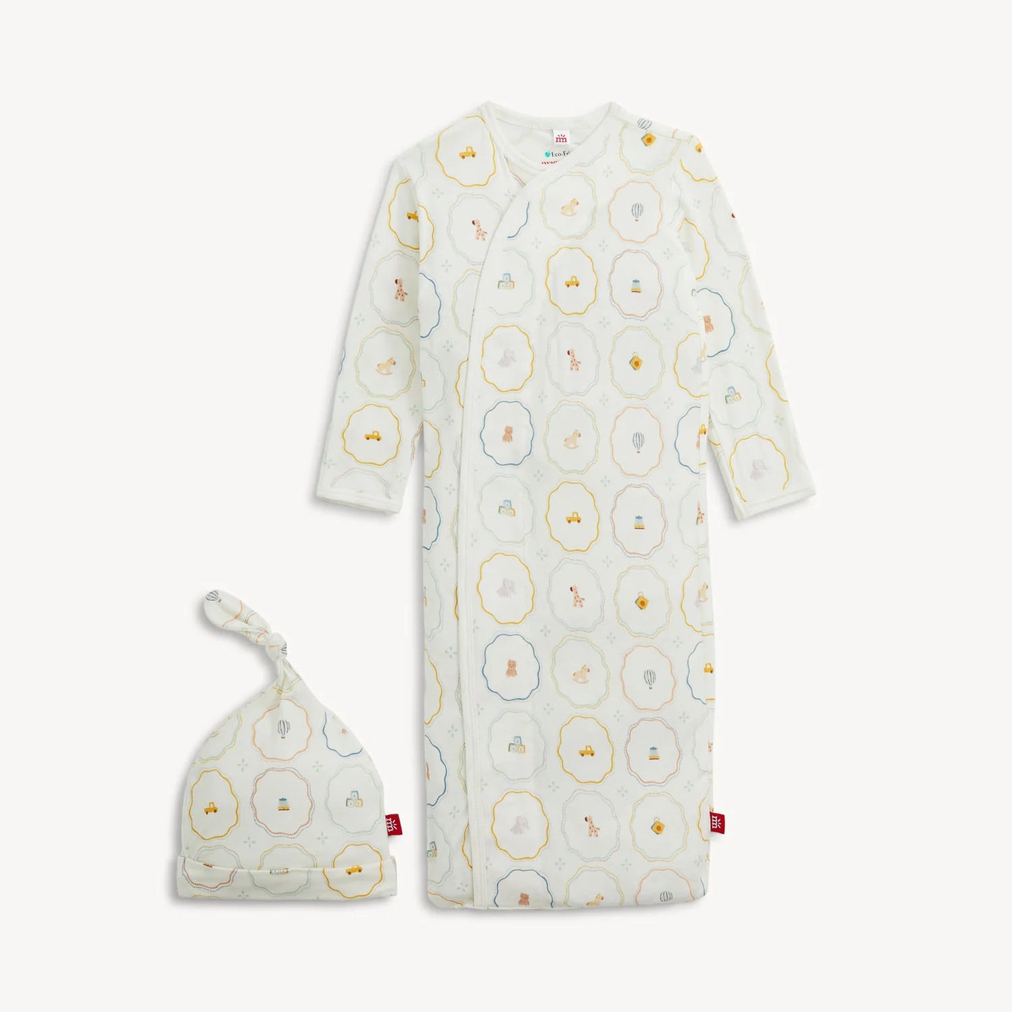 Magnetic Me Nursery Magic Cream Gown/Hat Set