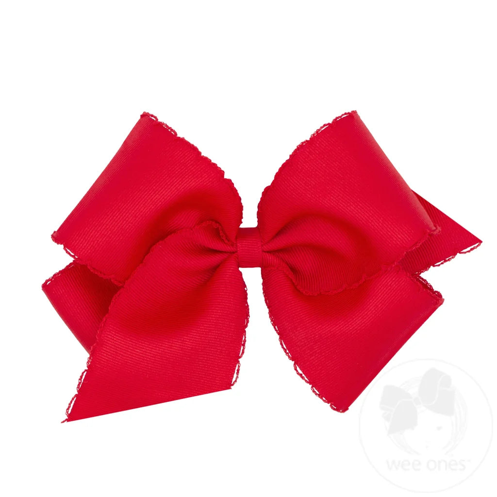 Wee Ones Red Matching Moonstitch Edge