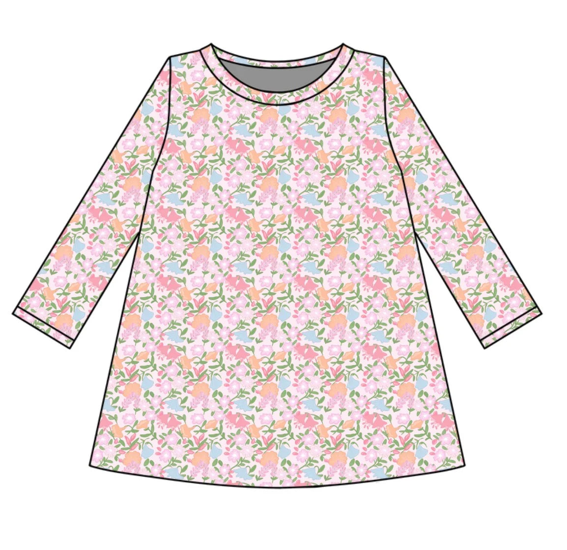 Three Little Ducks Ashford Park Floral Long Sleeve Dress