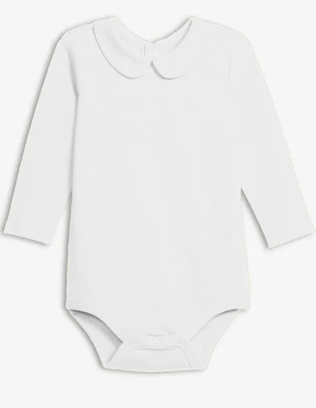 Peter Pan Collared Long Sleeve Bodysuit