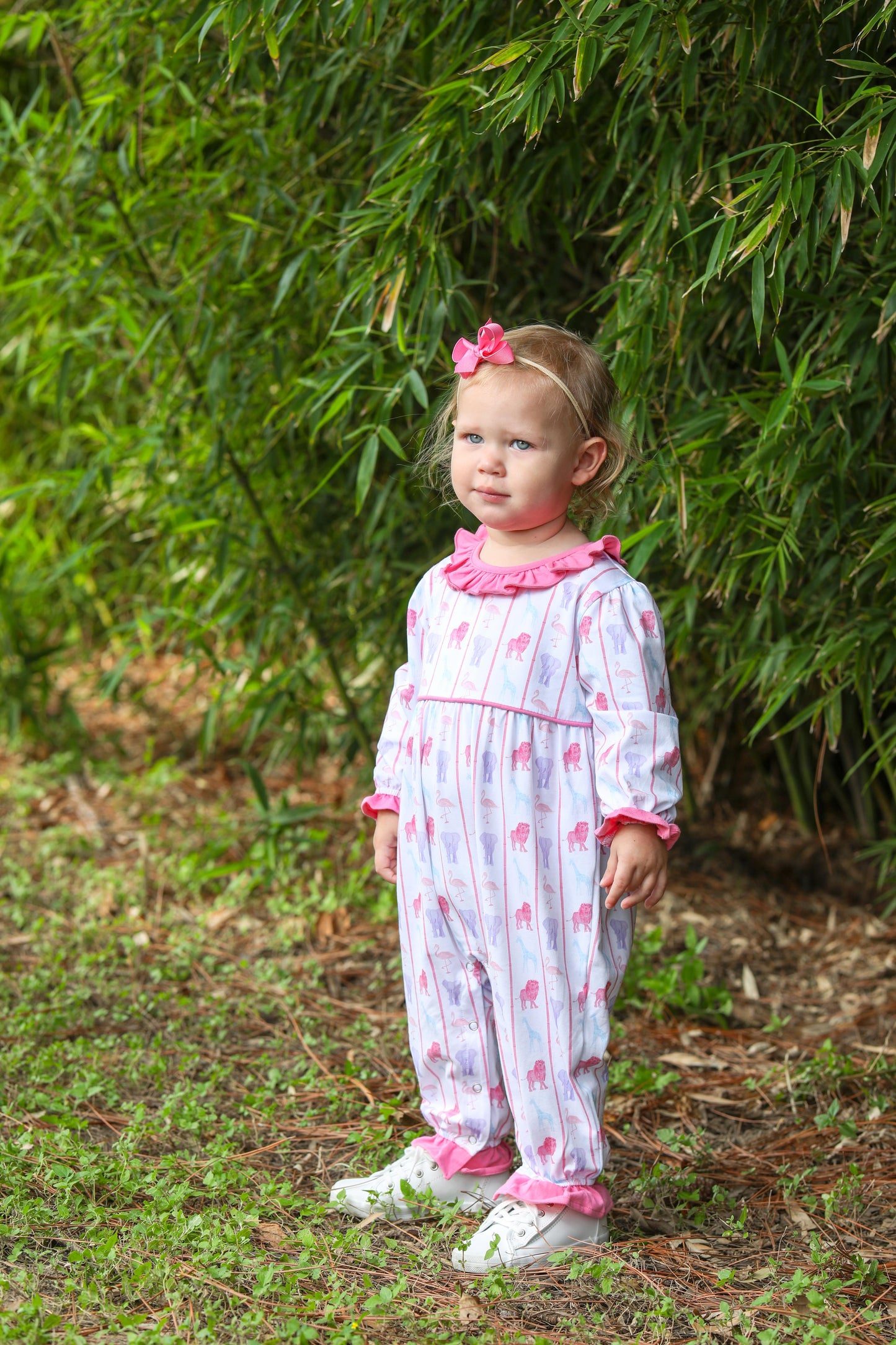 Trotter Street Welcome to the Jungle Ruffle Romper