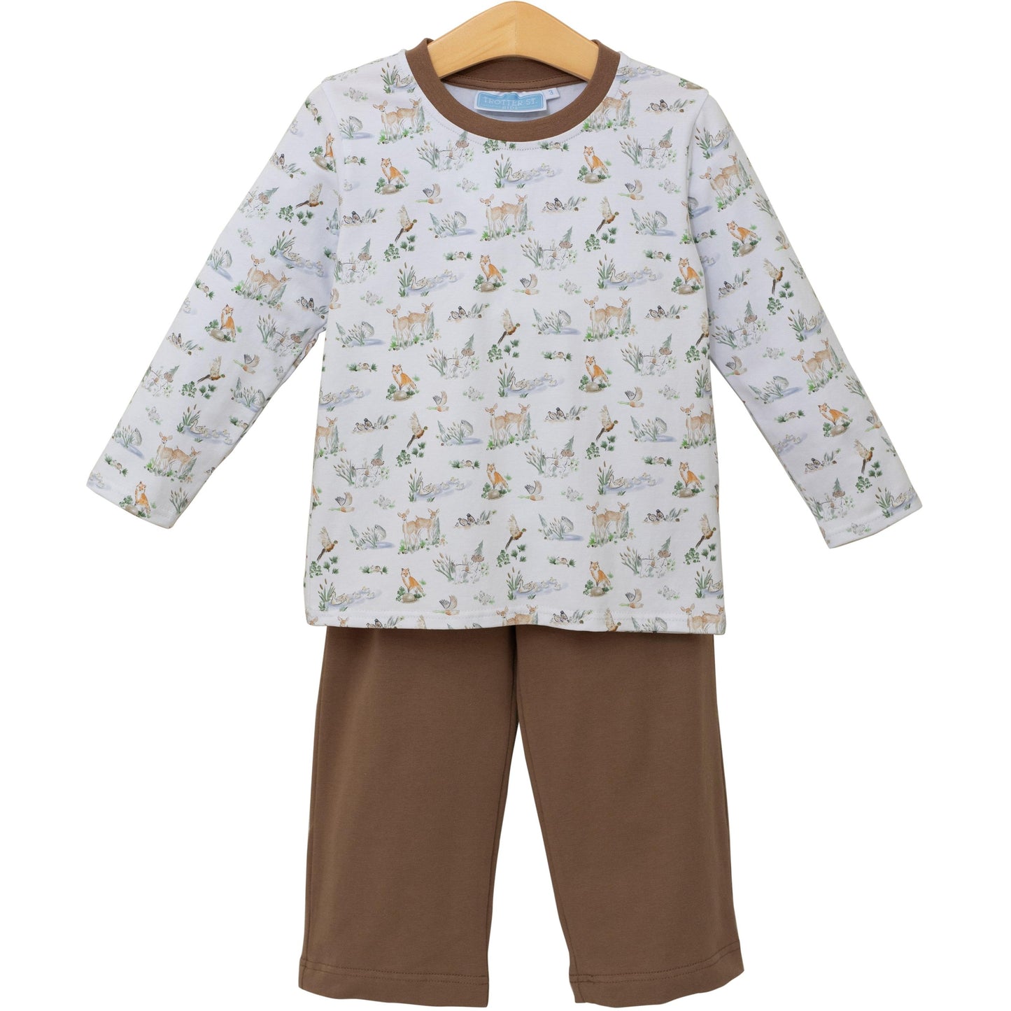 Trotter Street Woodland Friends Pants Set