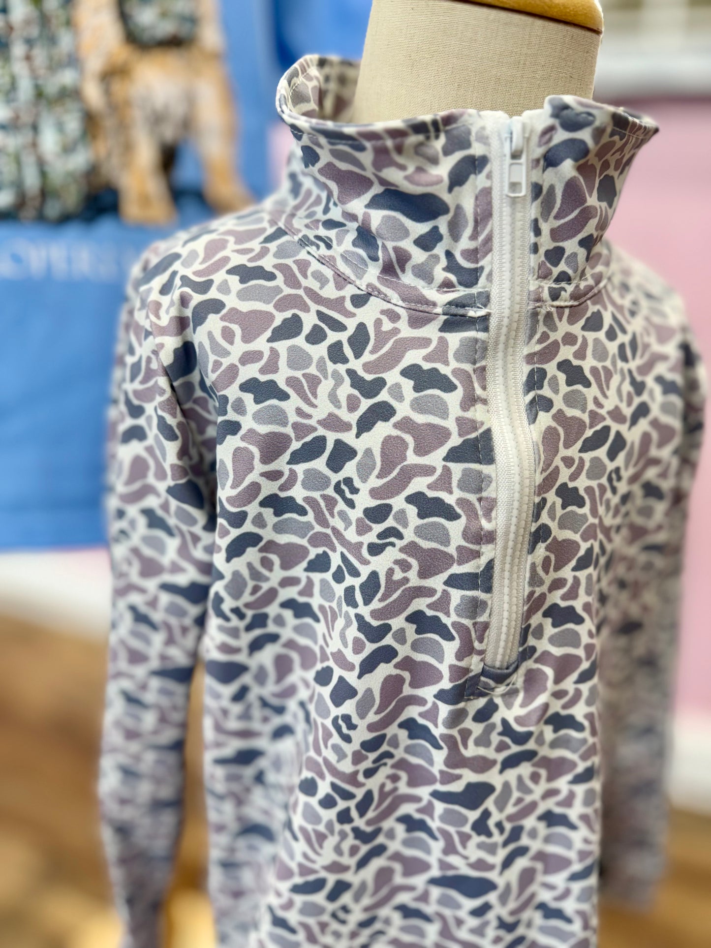 Clover Cottage Urban Camo Quarter Zip