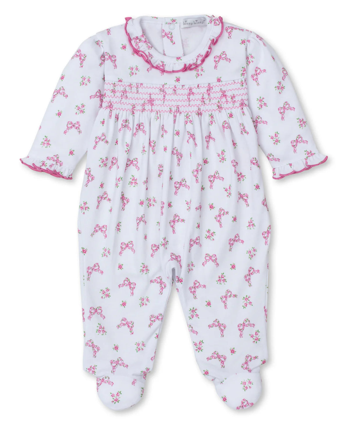 Kissy Kissy Bloom Bows Footie