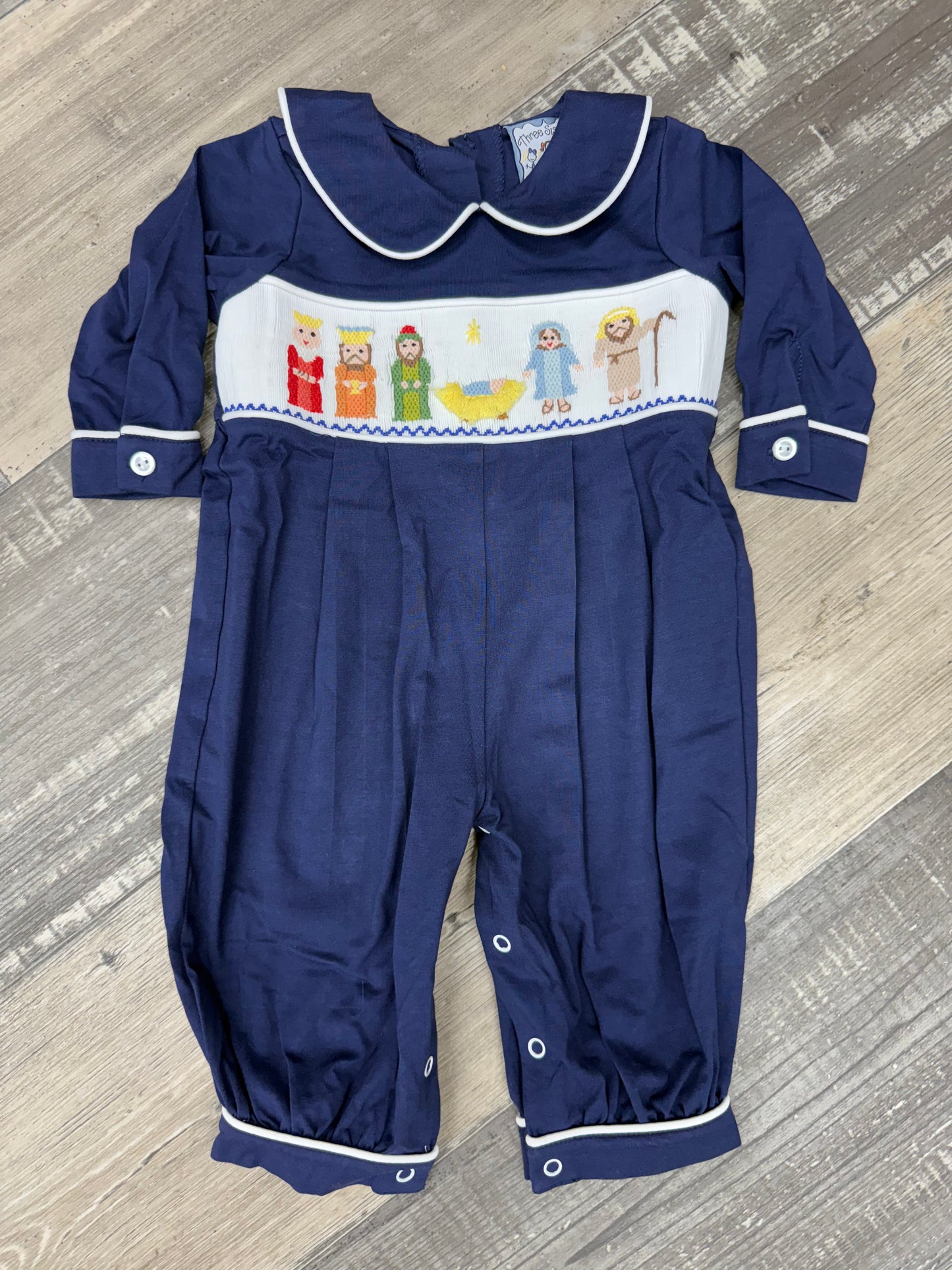 Three Sisters Nativity Smocked Longall
