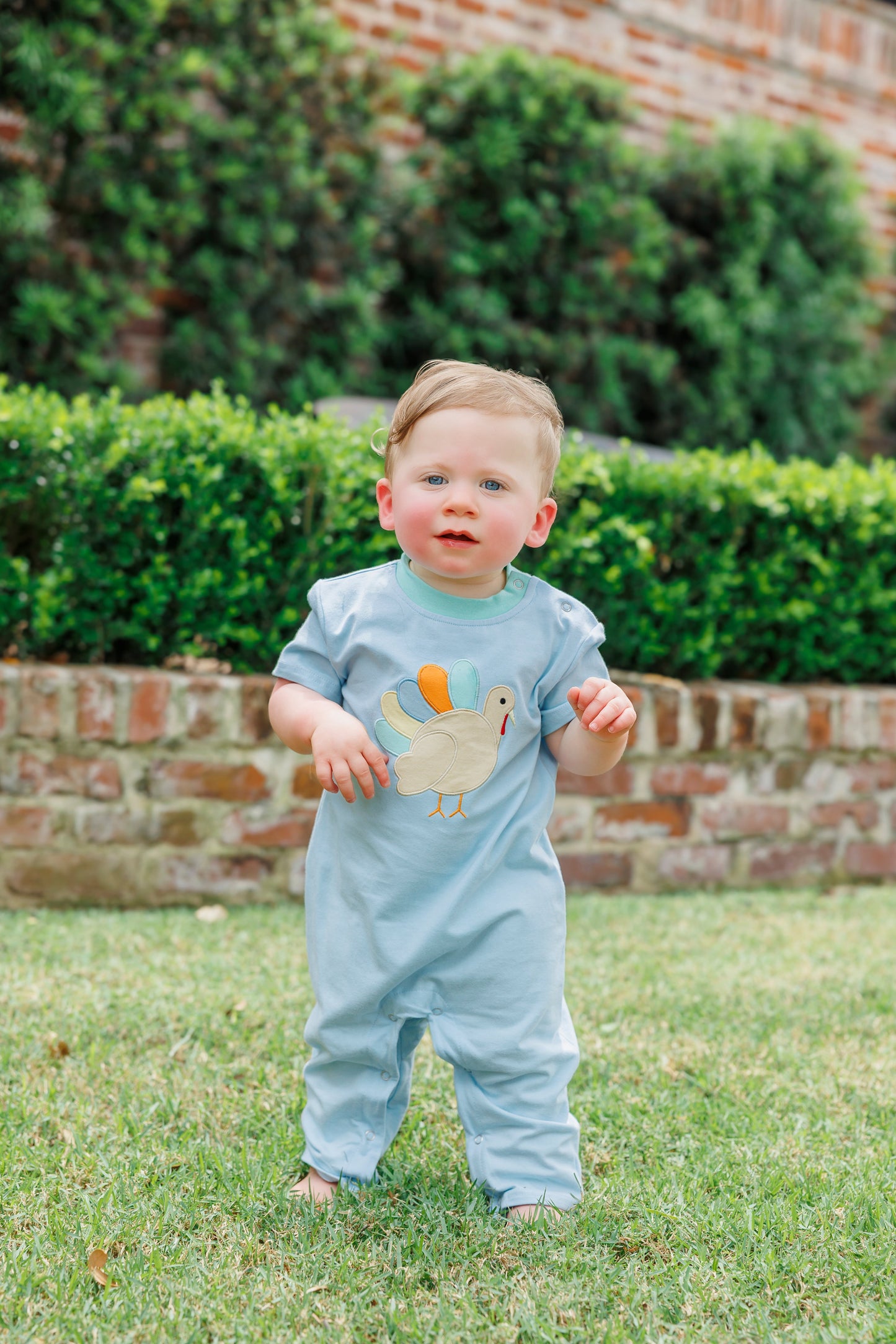 Trotter Street Boy Turkey Romper