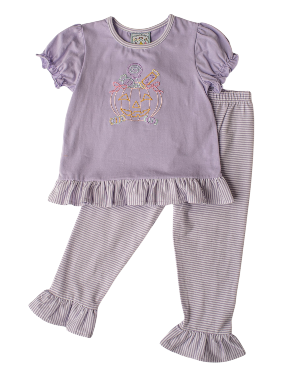 Three Sisters Trick or Treat Ruffle Pant Set