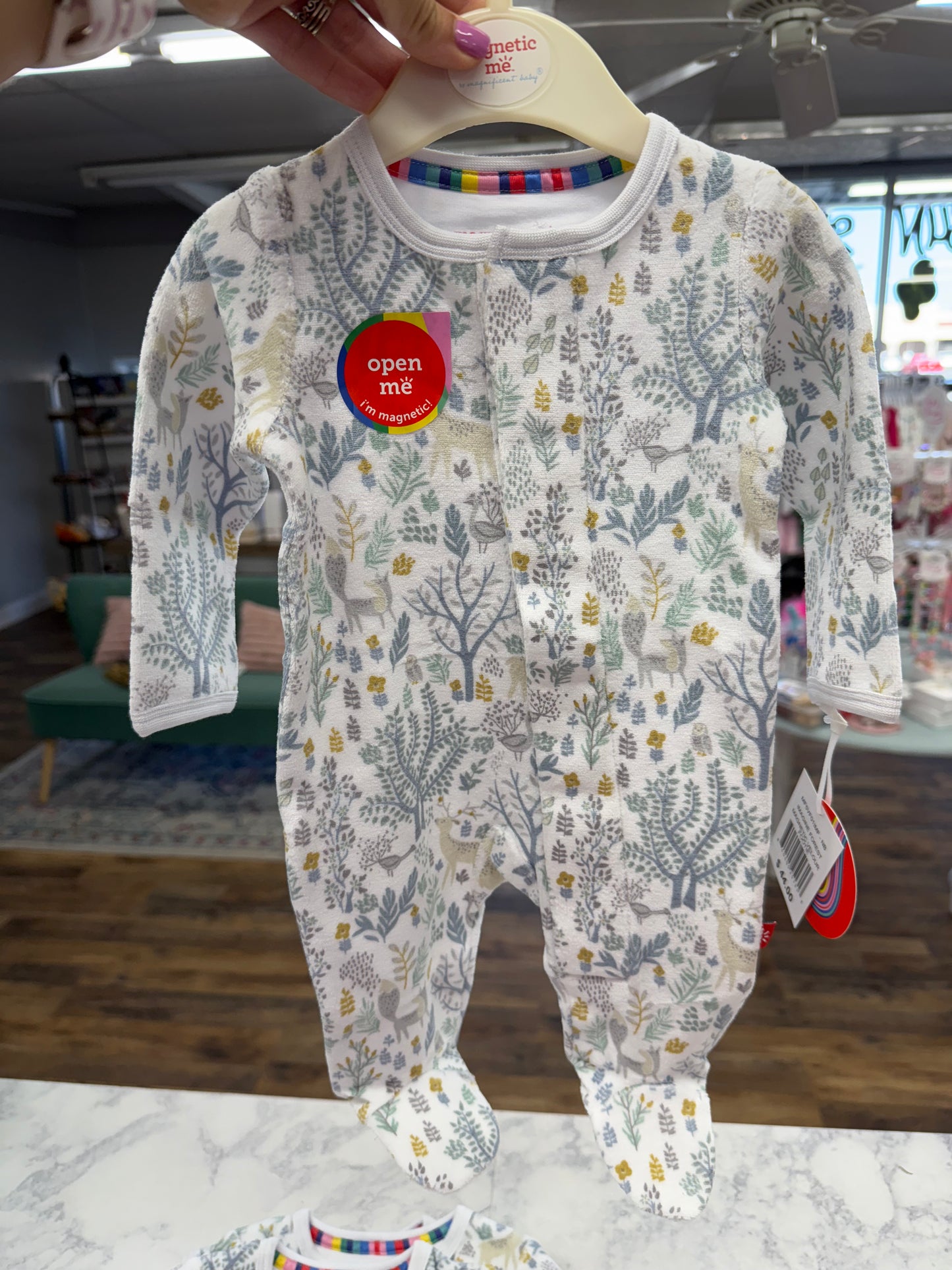 Magnetic Me Imagine Forest Velour Footie
