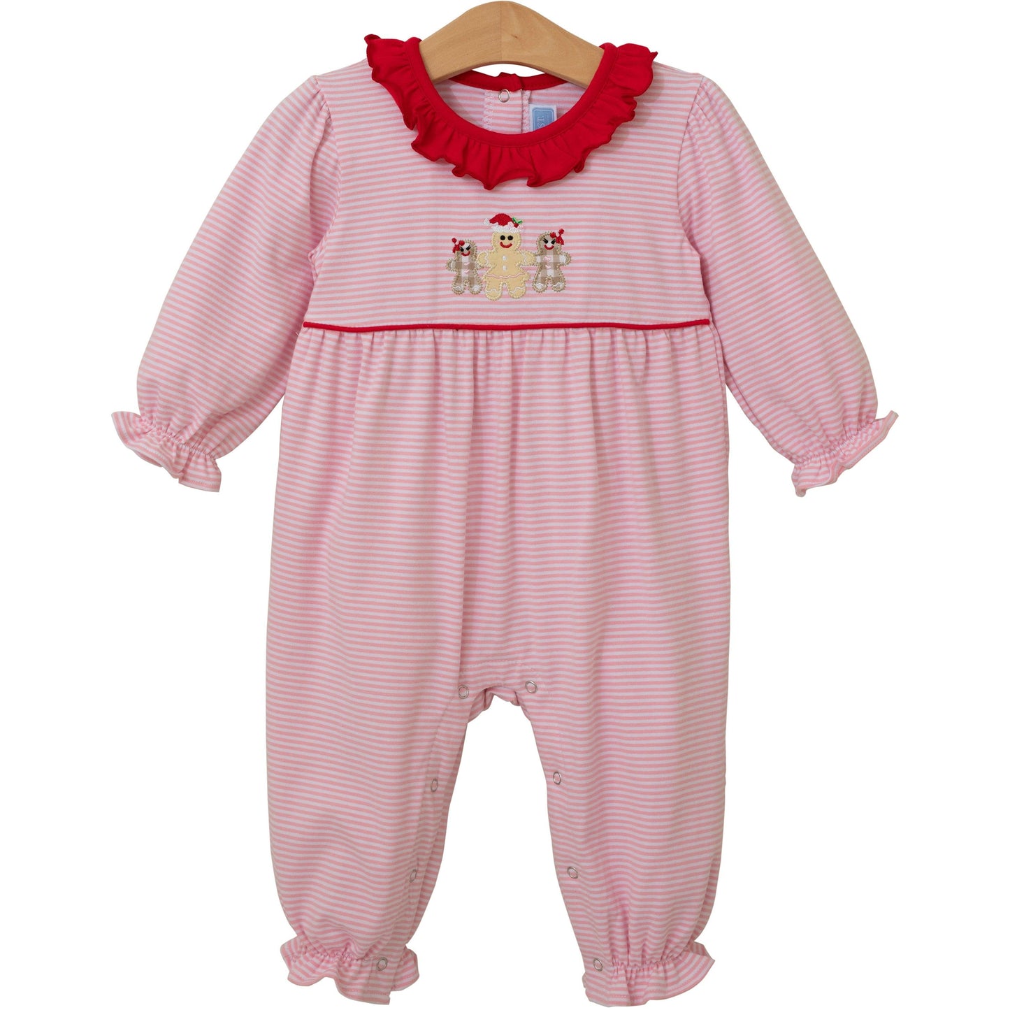Trotter Street Gingerbread Ruffle Romper