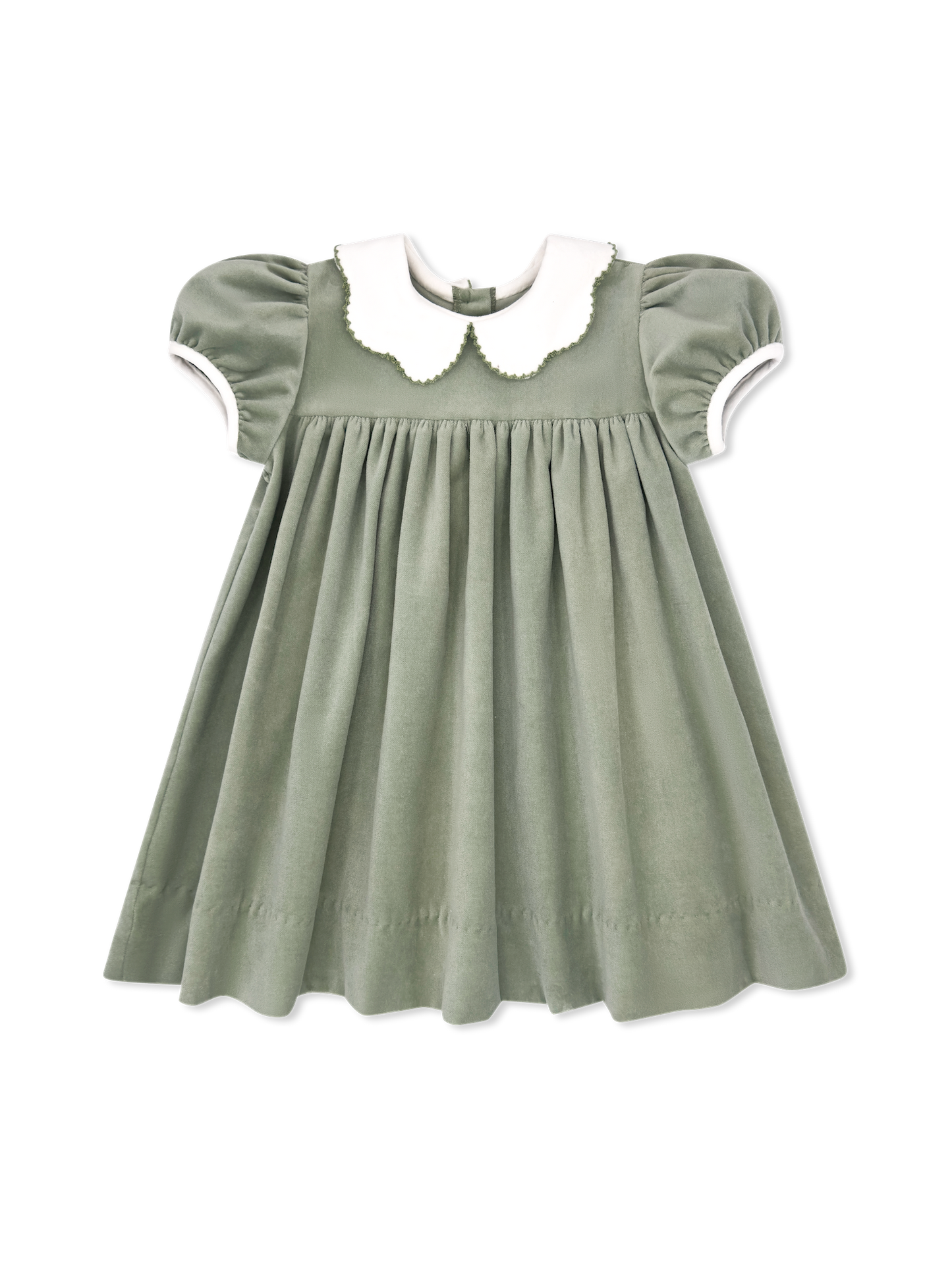 Lullaby Set Green Velvet Dress