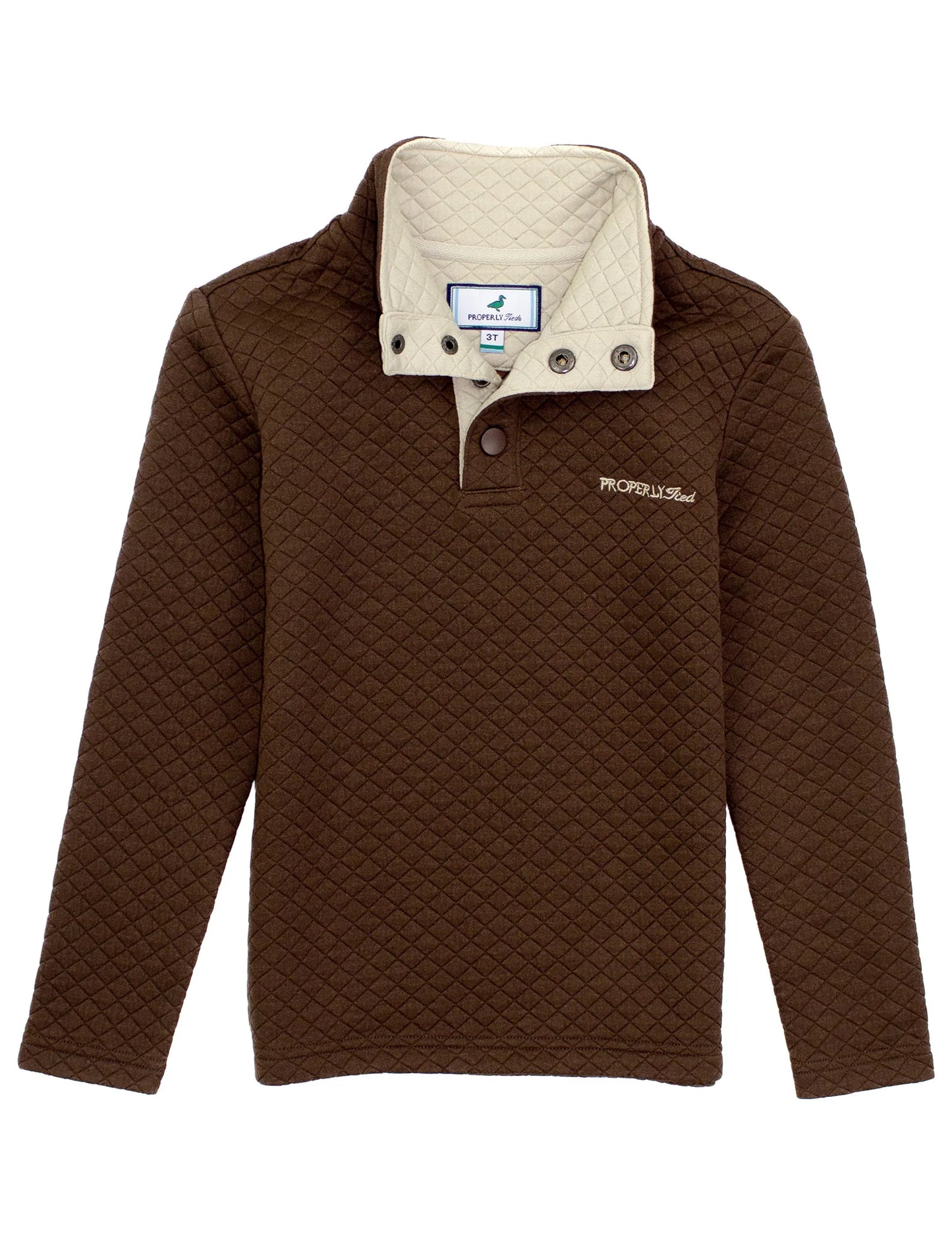 Properly Tied Boys Club Pullover Brown