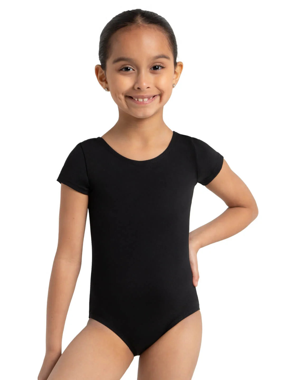 Capezio Black Short Sleeve Leotard