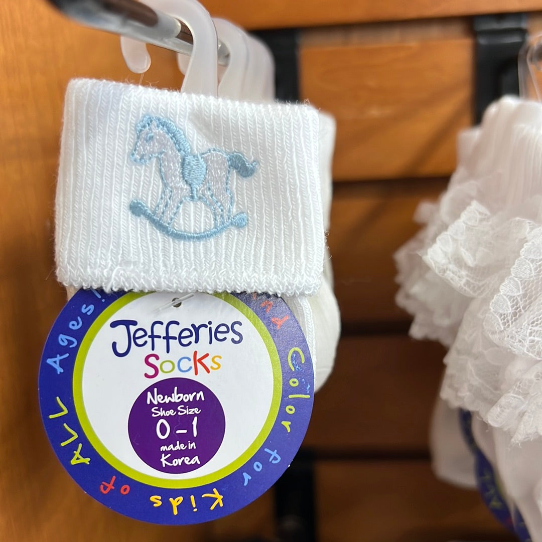 Newborn Embroidered Socks