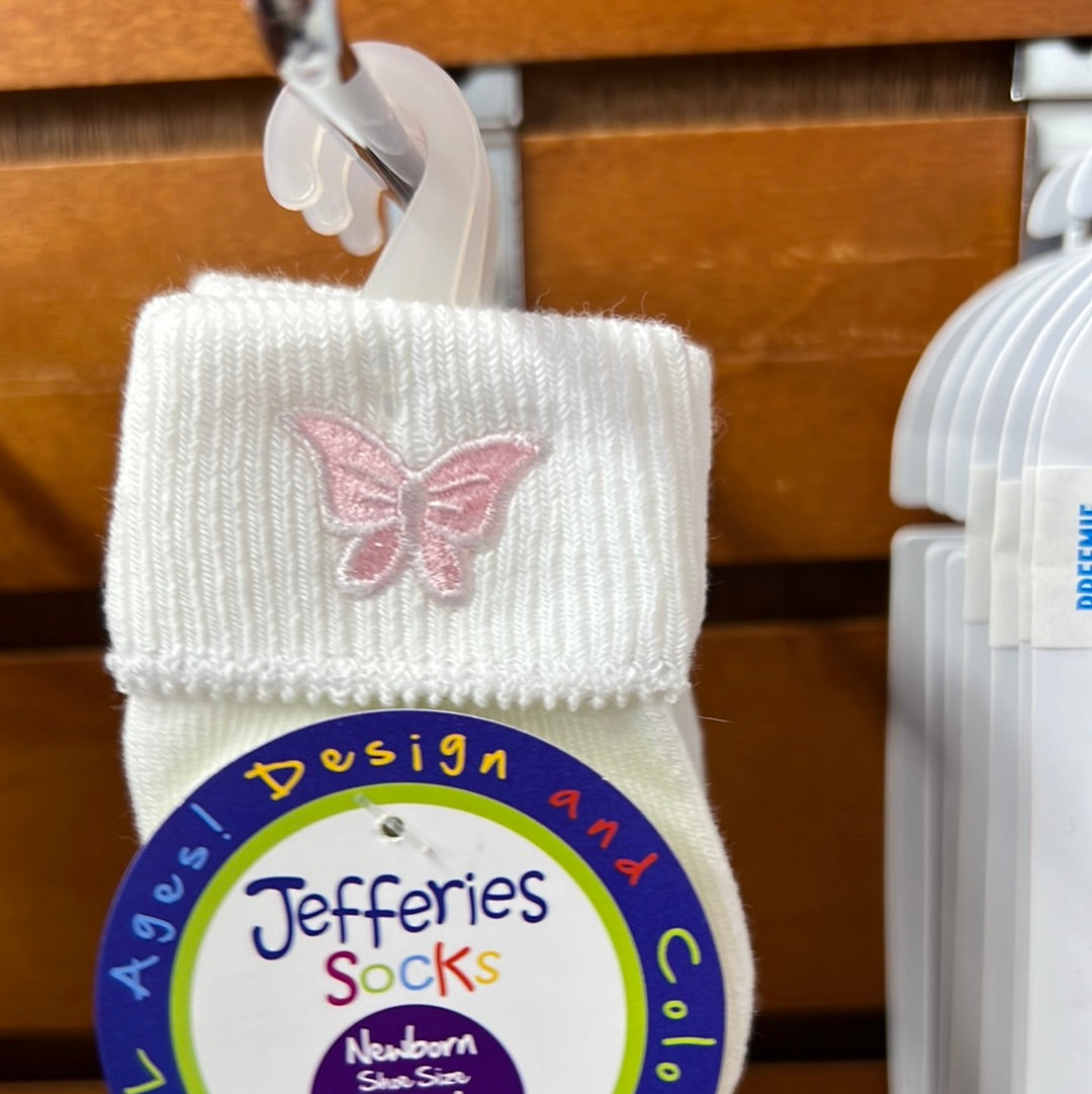Newborn Embroidered Socks