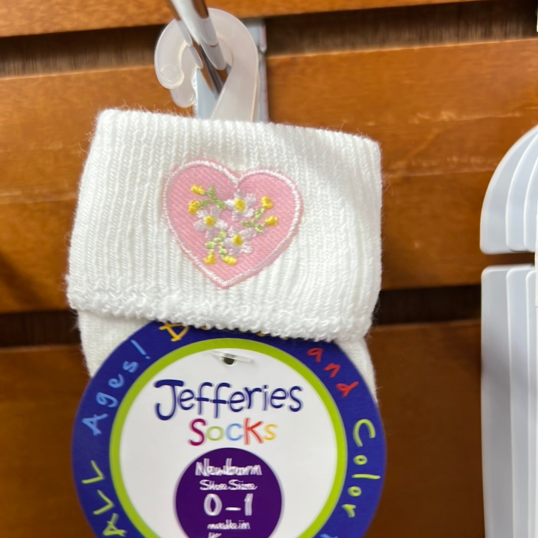 Newborn Embroidered Socks