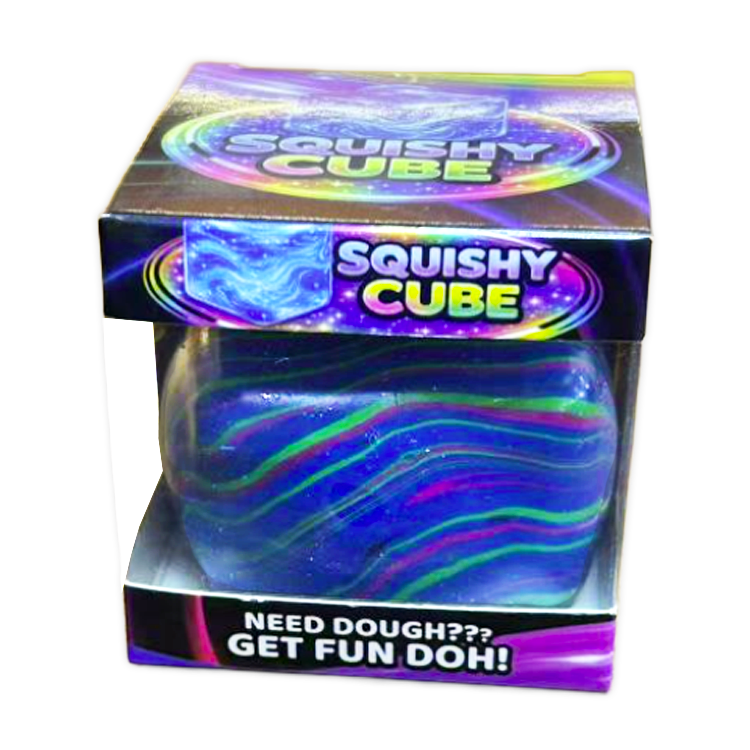 Fun Doh Swirl Squishy Cubes Viral Assortment - 12/Display: Wholesale Price