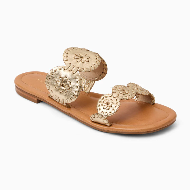 Jack Rogers Flat Sandal Lauren Platinum