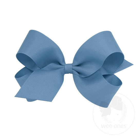 Wee Ones Smoke Blue Bow