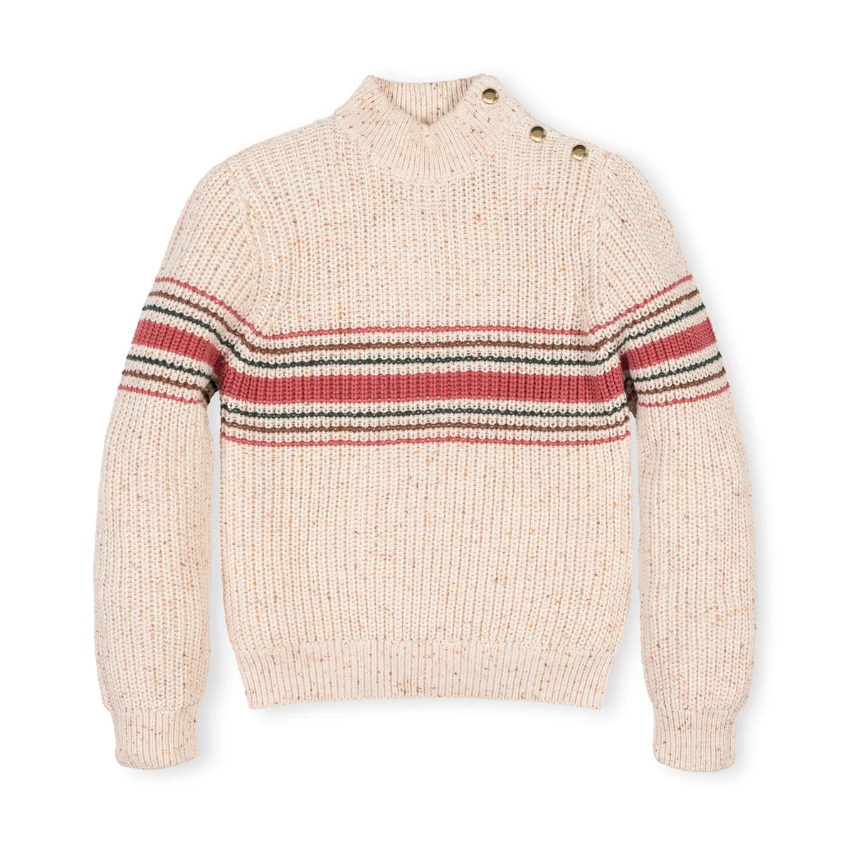 Hope & Henry Ivory Multi Fleck Sweater
