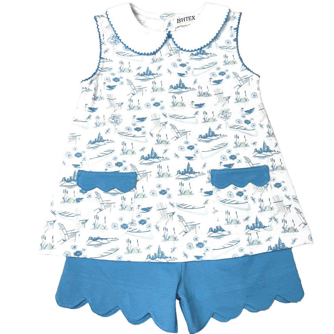 Ishtex Lake Girl Short Set