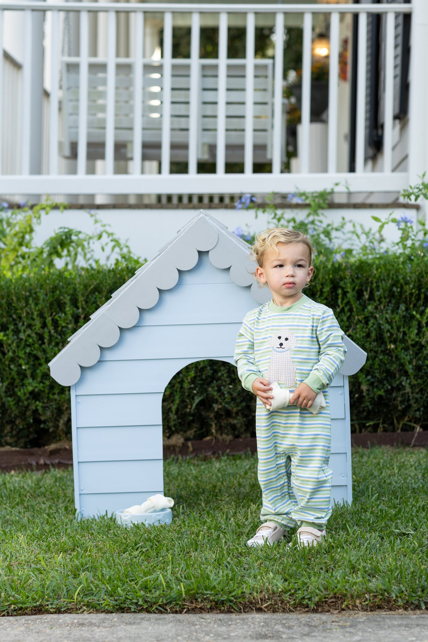 Trotter Street Puppy Boy Romper