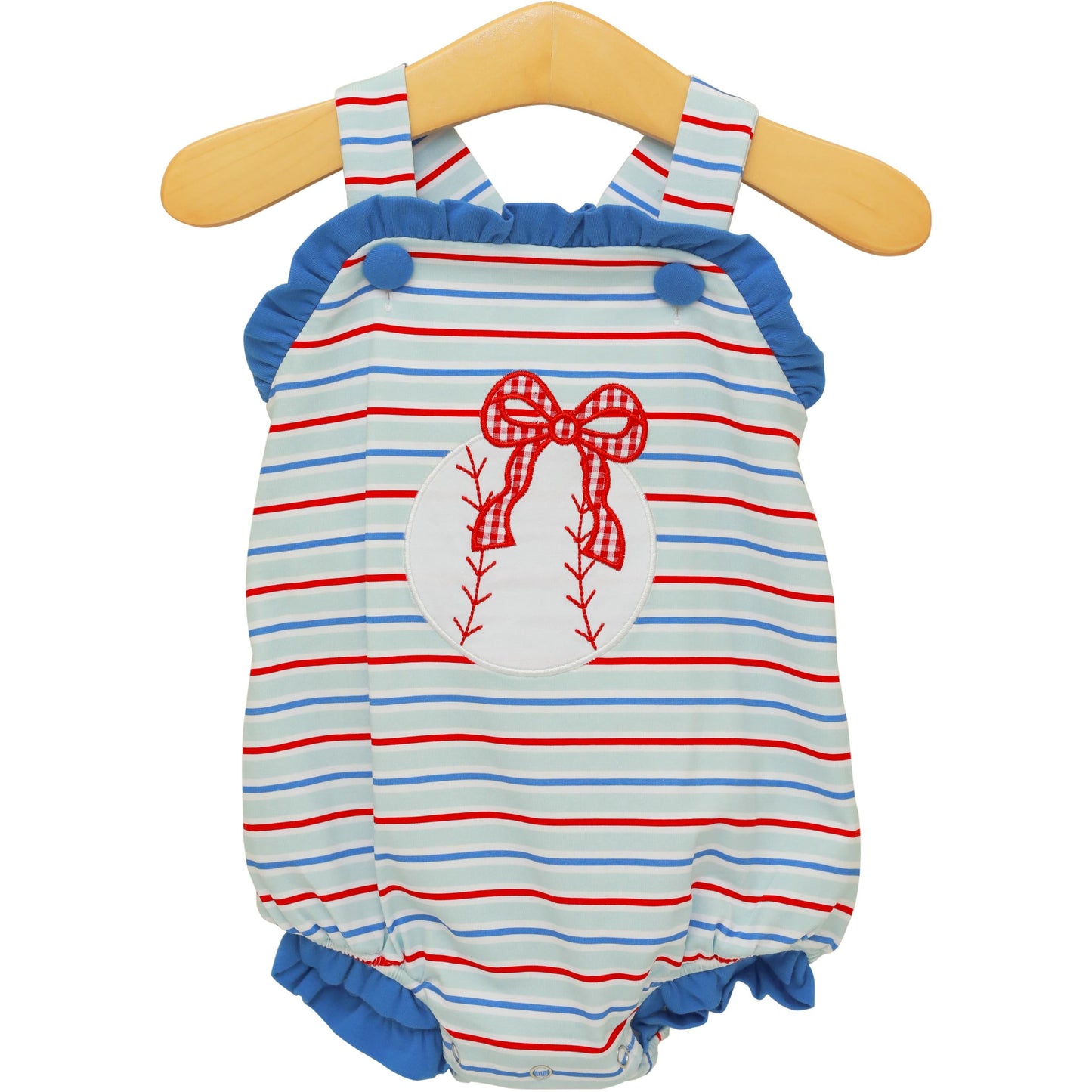 Trotter Street Play Ball Ruffle Sunsuit