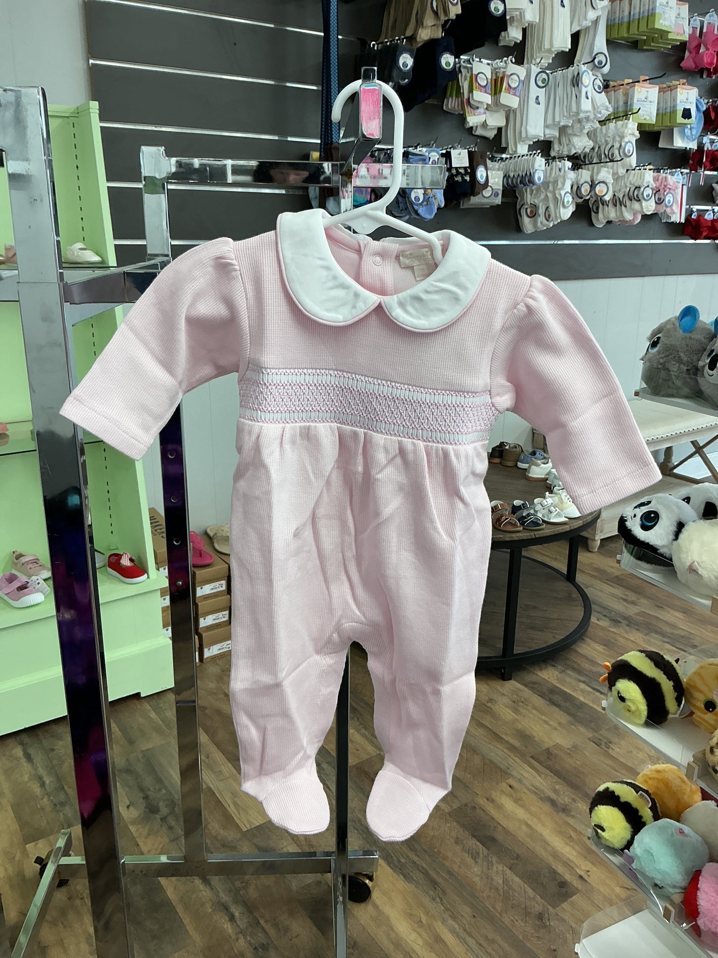 Kissy Kissy Footie with Hand Smk PINK