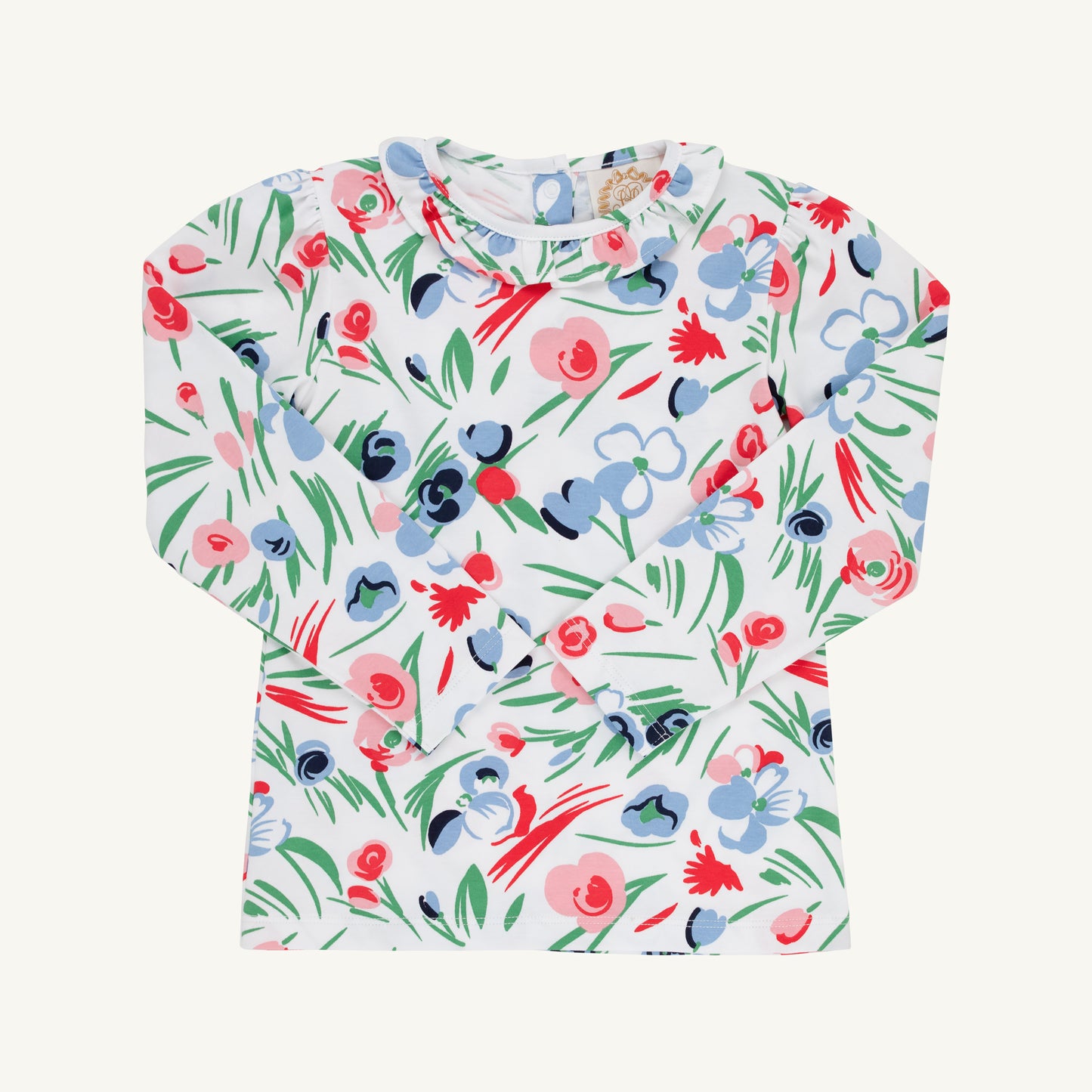 TBBC Fair St Floral Reece Ruffle Top