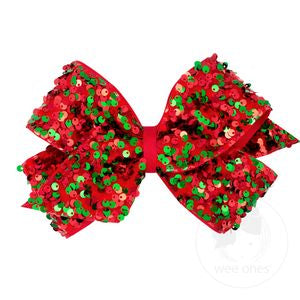 Red/Green Sequin Bow