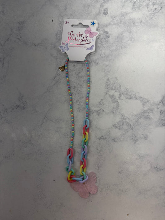 Great Pretenders Kaleidoscope Butterfly Necklace