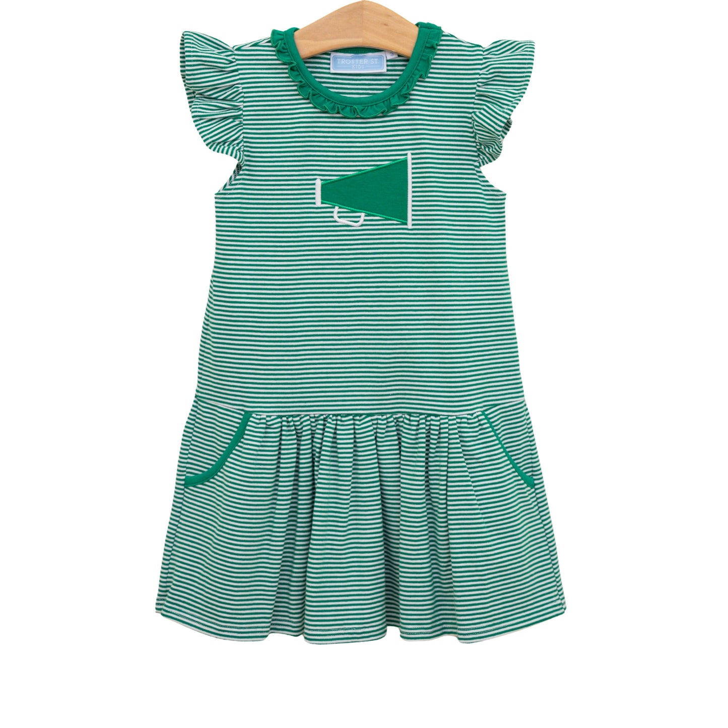 Trotter Street Green Megaphone Dress
