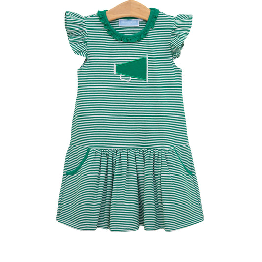 Trotter Street Green Megaphone Dress