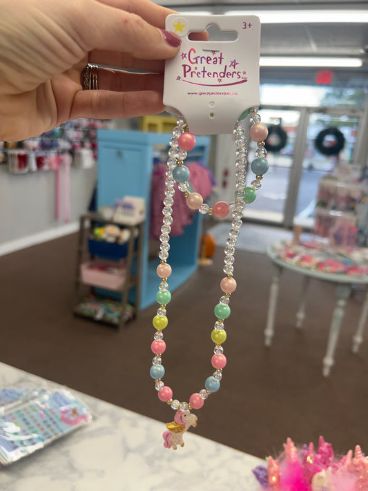 Happy-Go-Unicorn Necklace Set