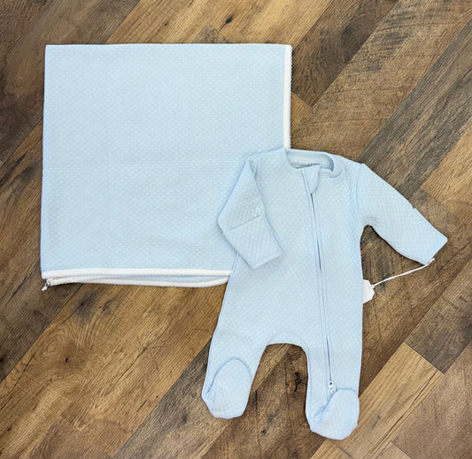 Miocotton Zipper Footie Quilted