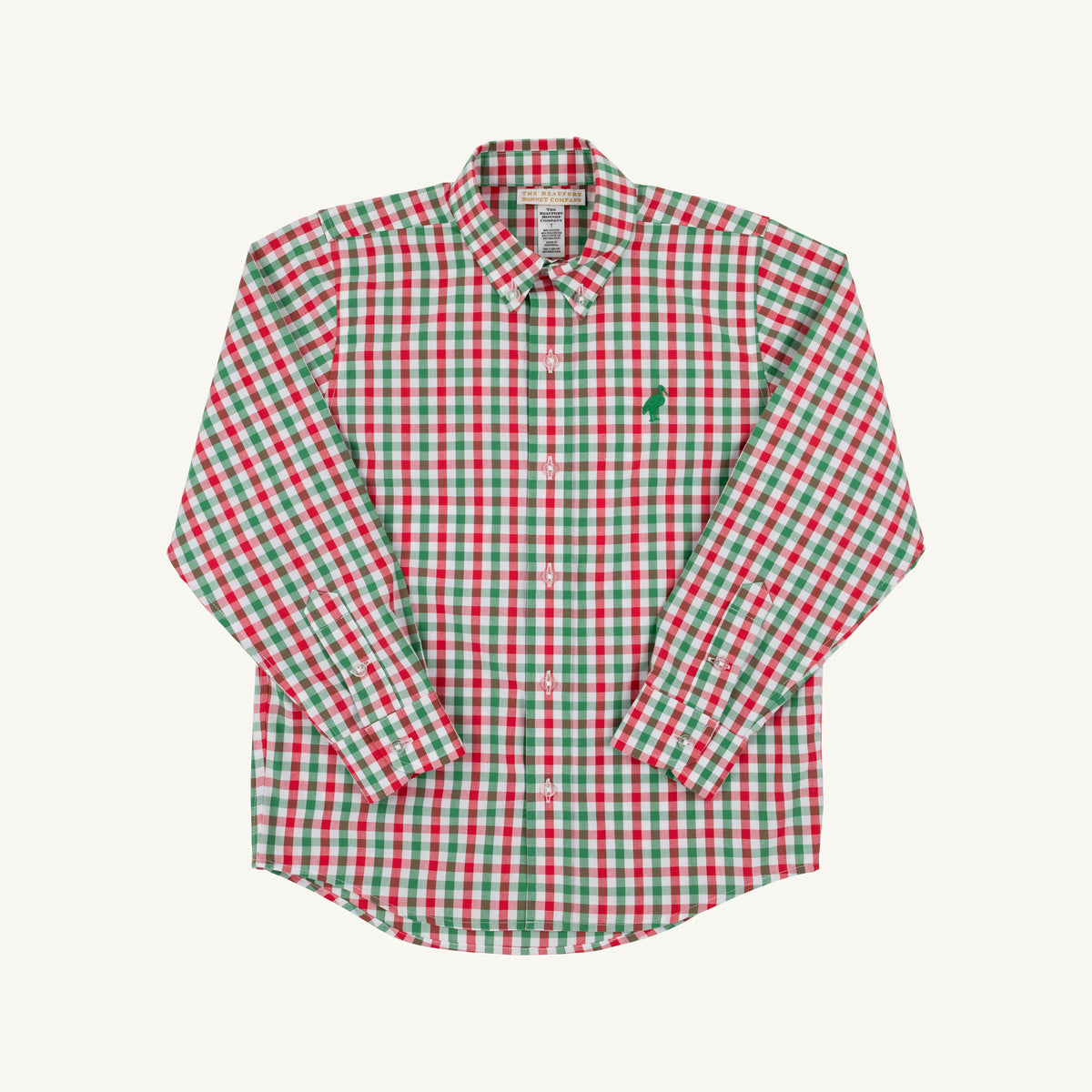TBBC Deans List Dress Shirt Richmond Red/Kelly Green Gingham
